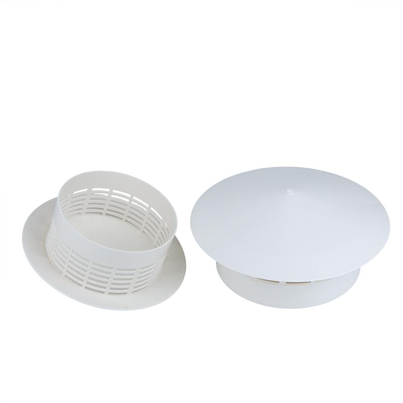 Pvc Roof Ventilation Grille Rain Cap Round Hood For 75-250Mm Pipe Vents Chimney Outlet Weather Protection