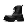 Spring and Summer Leather Cos Heightening Men's Big Head Trendy Handsome Chelsea Boots 8cm