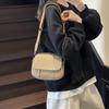 Simple Pu Small Square Bag, Light and Fashionable Splicing, Shoulder Mobile Phone Bag, Tide Multi-compartment Women's Messenger Bag