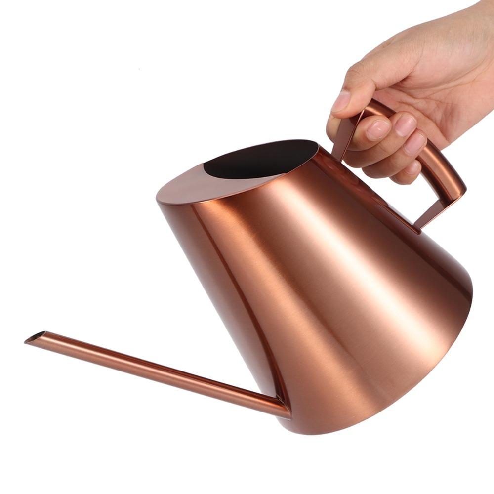 Ergonomic Handle Watering Can Stainless Steel Plant Waterer Plant Watering Pot  Home Gardening