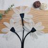 Stoff Lotus Applikation Lotusblumen Dekoration mit langem Band Aufnäher Blumen Verzierung