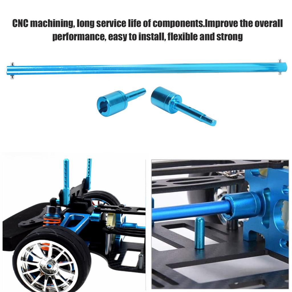 Aluminium Alloy Propeller Joint and Shaft Set for Tamiya TT01 RC Car Upgrade Modification