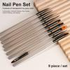 Nagelgel Acryl Schilderen Kwast UV Kunst Nagel Kwast Lijntekenen DIY Schilderen Kwast Nagelkunst Ontwerp Nagel Tip Display Schildergereedschap