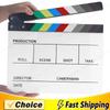 Andoer Acryl Klapptafel Whiteboard für TV Film Regisseur Klappe Action Szene Klapptafel Schiefertafel Mit Stift Marker Wischer