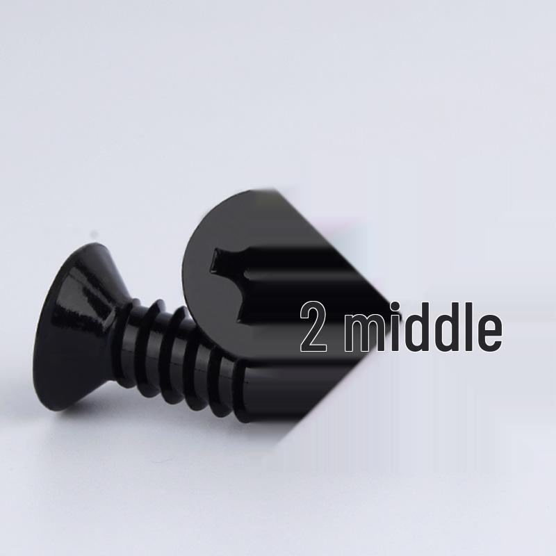 304 Stainless Steel Black Zinc Plated Phillips Countersunk Self-Tapping Screw M2-M6, Black Flat Head YB846