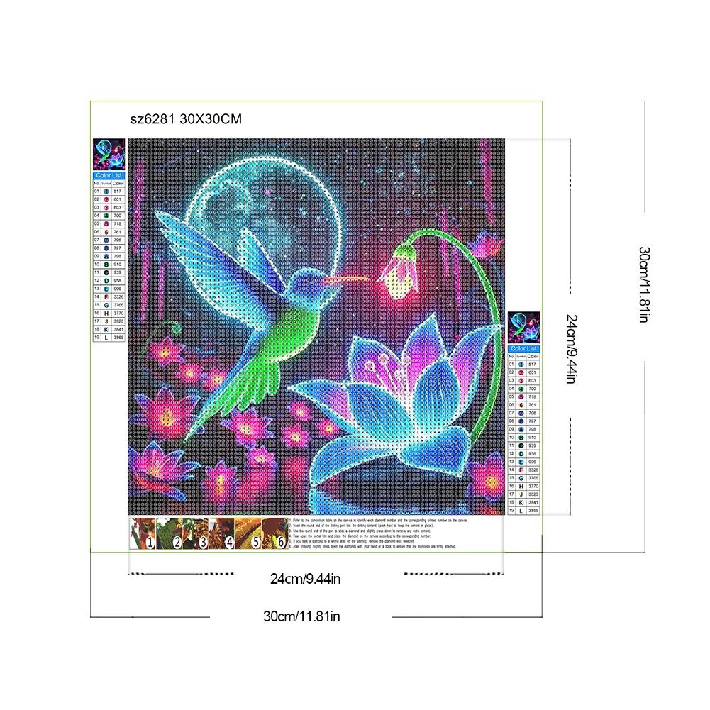 Flower Series Diamond Painting Kits, 5D DIY Full Round Drill Sparkling Resin Art Craft Home Wall Decor Gift for Adults Beginners