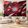 Nástěnná tapiserie Bayern Mnichov, Nástěnný závěs z měkké látky, Dekorativní pozadí pro ložnici, Domácí nástěnné umění