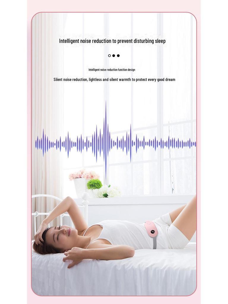 Rechargeable Electric Heating Uterus Massage Belt for Menstrual Relief