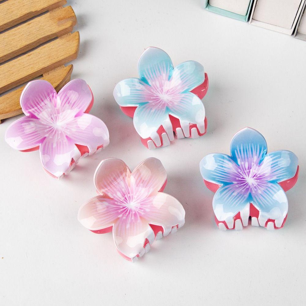

Grab Clip Flower Hair Claw All-match Shark Clip Cute Hair Clip Travel