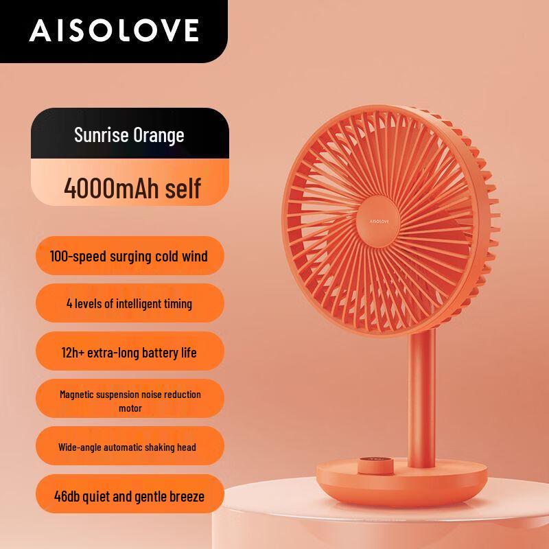 Solex F21 Portable Oscillating USB Desktop Fan