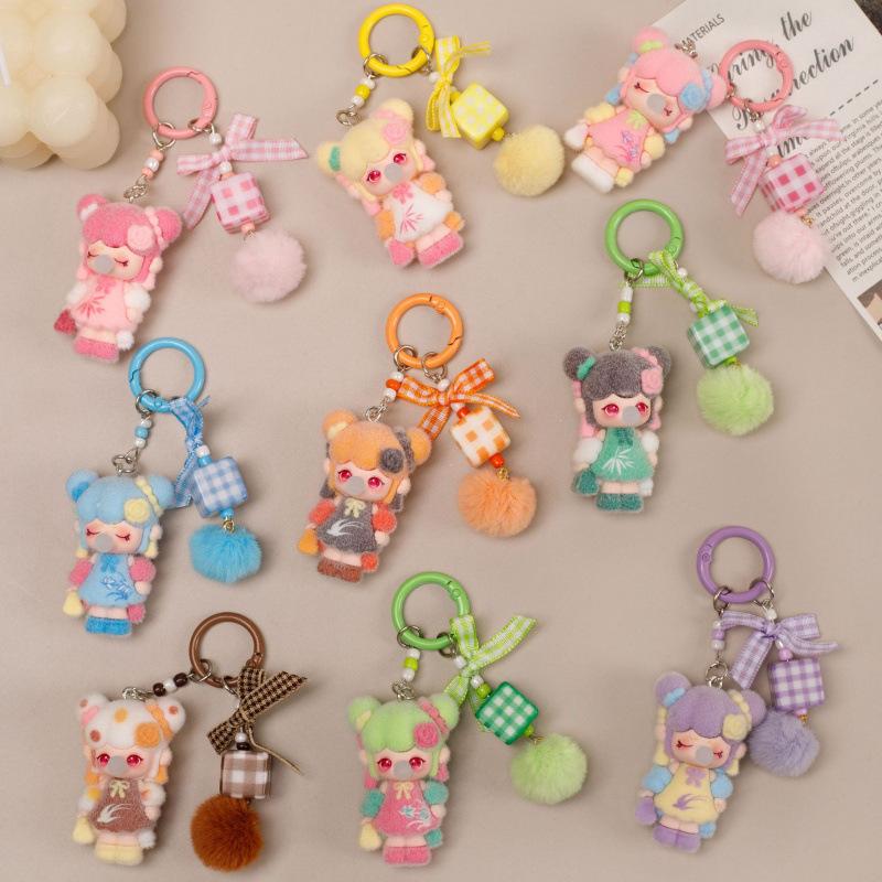 Söt Docka Söt Docka Tecknad Nyckelring Docka Student Skolväska Hängande Trend Nyckelring