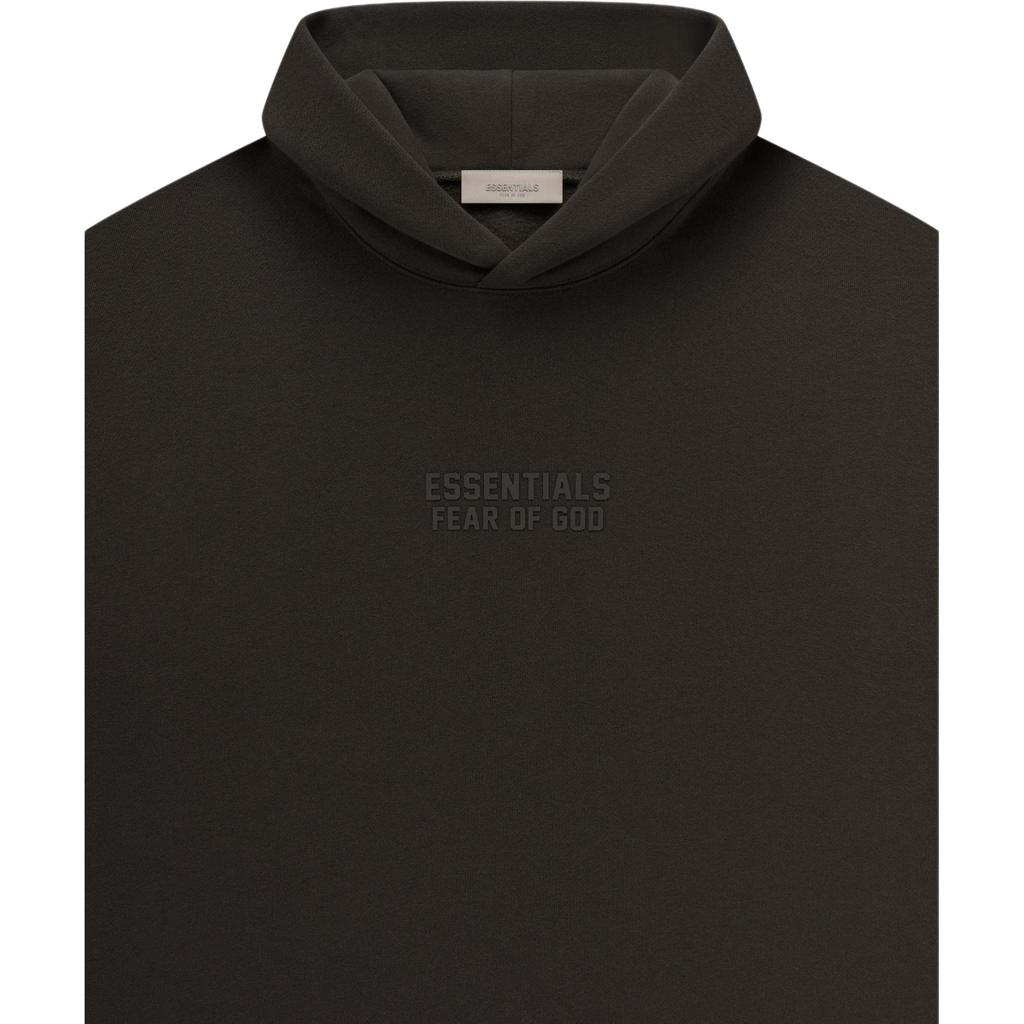 Fear of God Essentials Drop 2 SS23 Essentials Relaxed Hoodie Off Black Men Hoodies Light-Black FOG-SS23-337