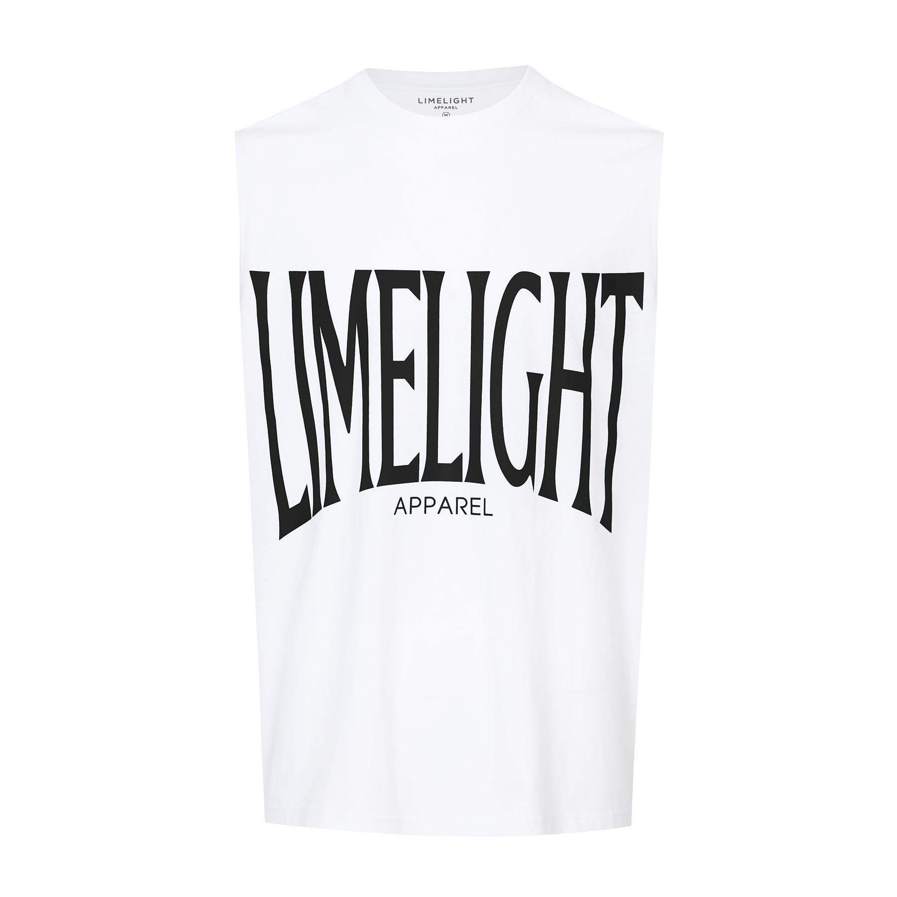 Безрукавка с большим логотипом Limelight Apparel (Белый черный) White/Xxl