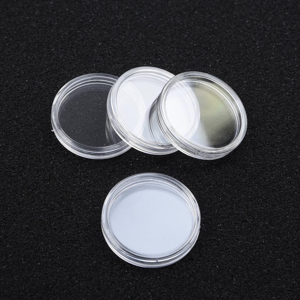 Coin Boxes Plastic Storage Collectibles Cases Dustproof Display Useful
