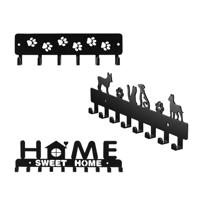Animal Shape Wall Mount Hook Strong Metal Materials Ideal For Hanging Coat Towels Bags Home Or Workplaces Organization