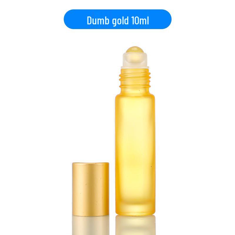 Matte Crystal White Glass Roll-on Essential Oil Bottle