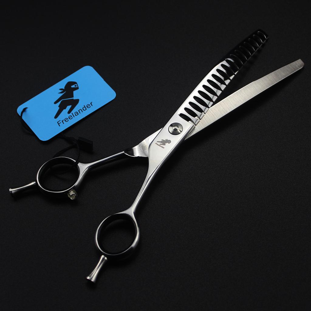 7.0 inch dense teeth, fishbone teeth, pet grooming scissors, tooth scissors, curved scissors, pet trimming scissors, thin scissors