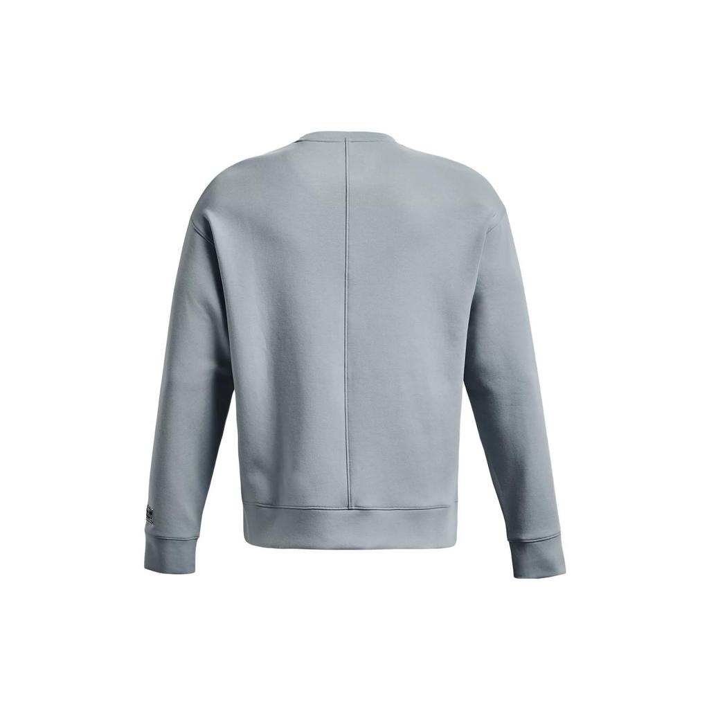 Under Armour Solid Knit Crew Neck Casual Sport Sweatshirt Men Sweatshirt Blue 1377172-465