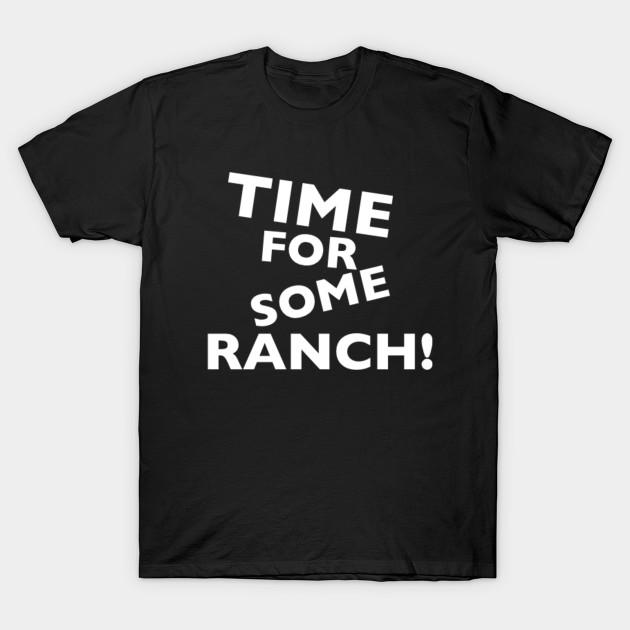 

Men Black Print T-shirt Time For Some Ranch! No-Cut Transfer Paper Print Cotton Tshirt M чёрный