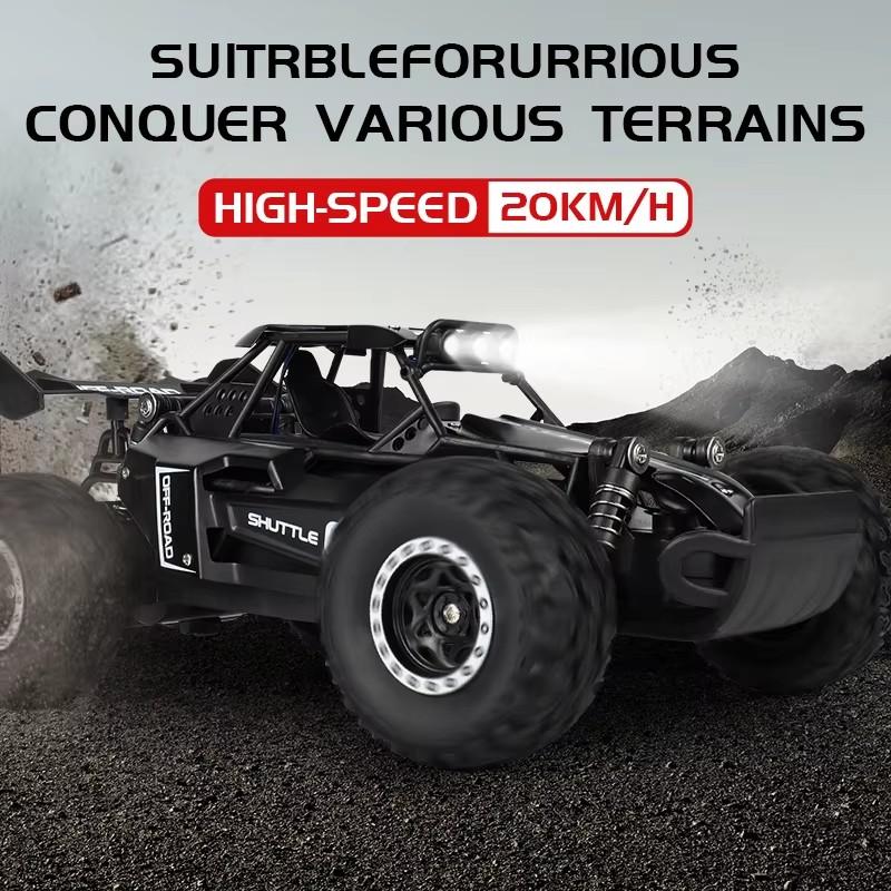 Remote Control Car Rc Drift Racing 1:16 Vehicle Off Road Alloy 2.4g Radio High-speed Trucks With Led Light Climbing Gift Kid Toy