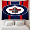 Winnipeg Crest Hockey Tapestry, Unique Design Tapestry, Wall Decor for Bedroom,Livingroom, Playroom,Heartwarming Fan Holiday Gifts
