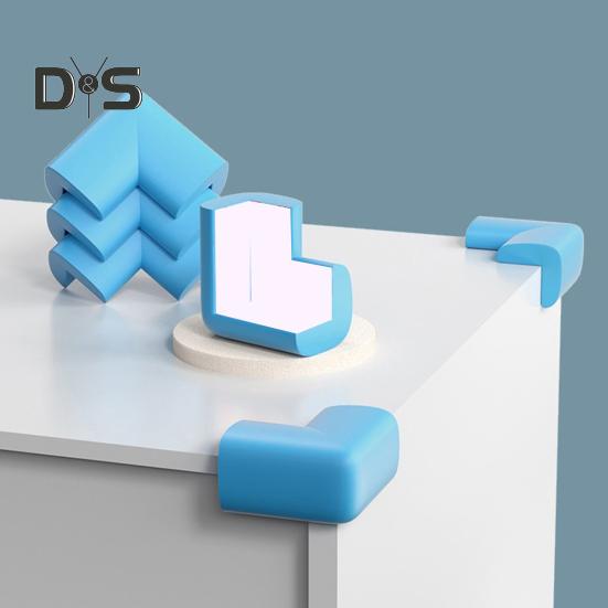 10 Stück Möbeleckenschutz, Antikollisionsschutz, babysicher, weich, selbstklebend, für Tisch und Schreibtisch, rechtwinklig, scharfe Kanten, Eckenschutz, Stoßstangenschutz