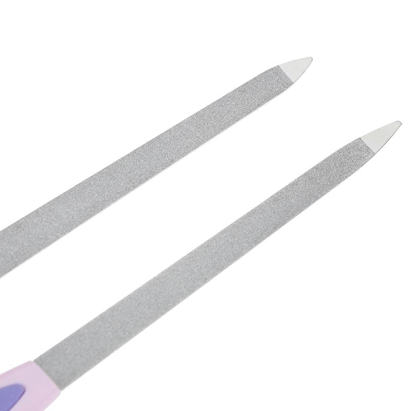 Double Sides Metal Nail File Buffer Grinding Rod Scrub Manicure Pedicure Tools
