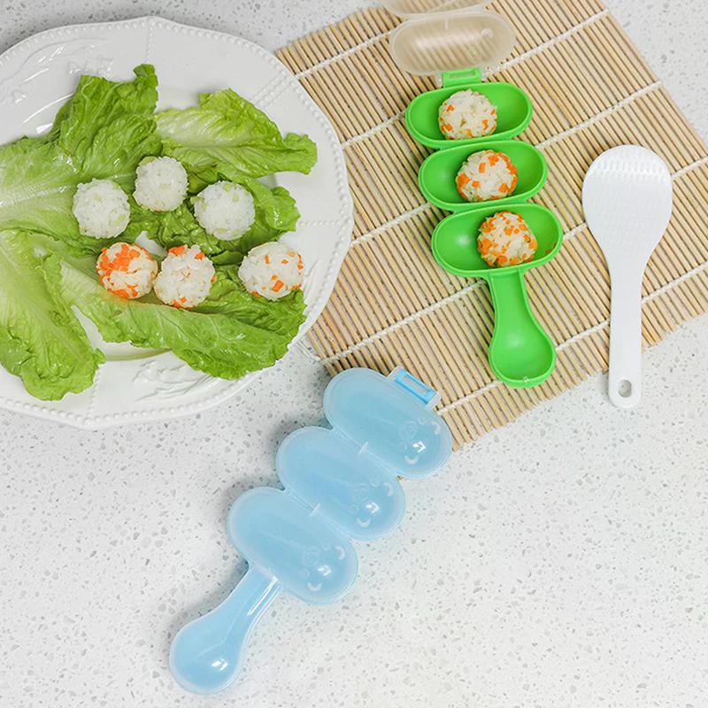 Rice Ball Shaker Diy Rice Baller Shakers Lunch Maker Mould Onigiri Mold Sushi Meatball 3 Even Ball Shaped Kitchen Tools Rice
