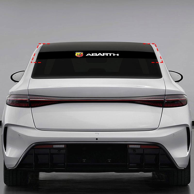 1PCS Car Windshield Sticker Front Window Decorative Decal For Abbas Abarth Punto 124/125/500 Stilo Ducato Car Accessories