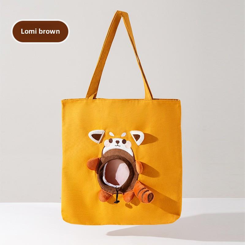 All Seasons Go Out Pet Bag Cat Probe Messenger Bag Dog Cute Animal Canvas Bag Cat Bag Handbag