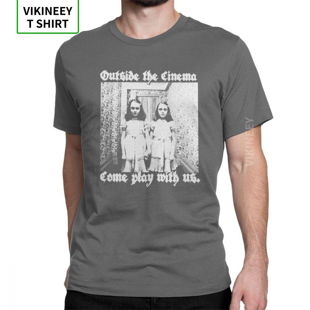 OTC Shinning Horror T Shirt Unisex Cotton Vintage T-Shirt Redrum Movie Grady Twins Scary Creepy Halloween Tee Short Sleeve Clothes