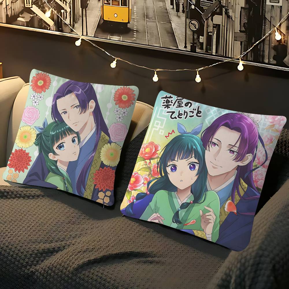 The A-Apothecary Anime Diaries Pillow Case Removable Washable Cushion Cover – All-Season Soft Linen