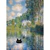 1pc Frameless Claude Monet Artworks Interesting Cute Black Cat Lotus Pond Poster Canvas Paintings for Living Room Home Decor