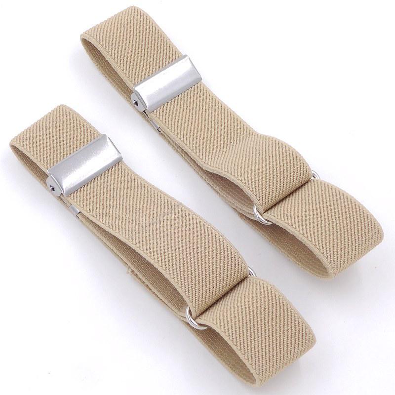 "Women's Shirt Fabric Cuffs and Men's Armbands, 2.5cm Elastic, Versatile Bracelets"