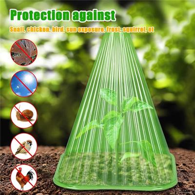Cloches pour plantes de jardin, 10 pièces, couverture de cloche en plastique, Mini serre réutilisable pour la Protection