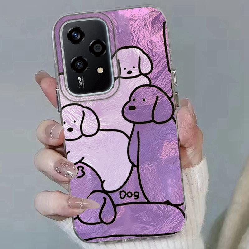 Couple Funny Dog Line Phone Case For Honor Magic7 Magic6 400 200 Lite 200Pro 200 Smart X9c X9a X8a X8b  X8c X7c Fundas Cover
