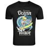 Summer Ocean Wave Surfer Beach Graphic T-Shirt