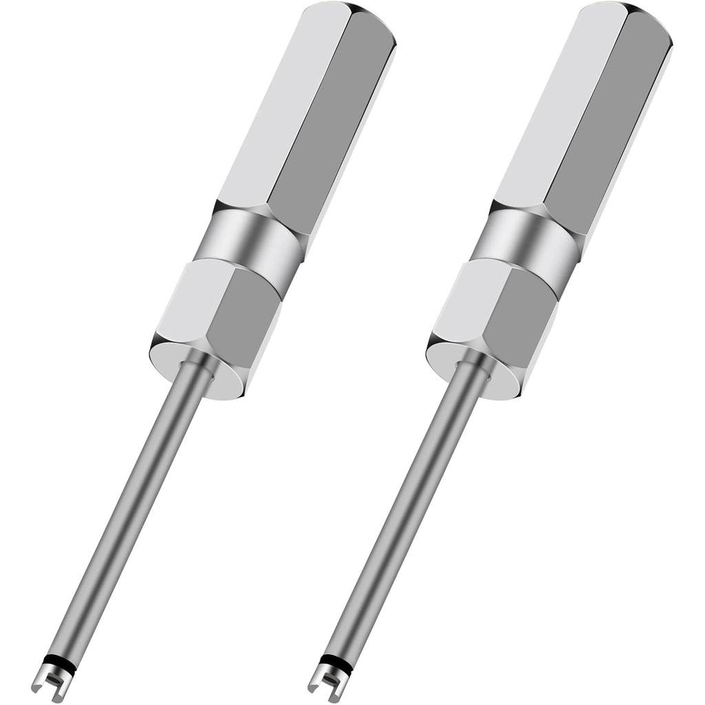 2pcs Valve Core Removal Tool Set, Screwdriver Tire Valve Stem Core Remover Tool for Schrader Valves Cores