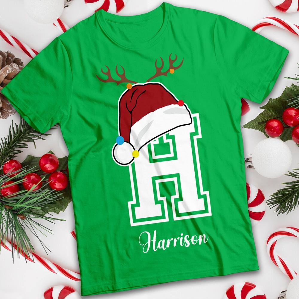 

Personalised Initials Mens and Womens Christmas T-Shirt Tee #MC S