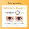 Cleo UV Ring Contact 30 Lenses Per Natural Brown Disposable Contact 1-Day Lenses, Box, (Daily Lenses) (PRW -5.50)