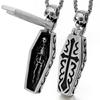 Men Cool Punk Necklace for Vampire Coffin Pendant for Halloween Evening Party Gi