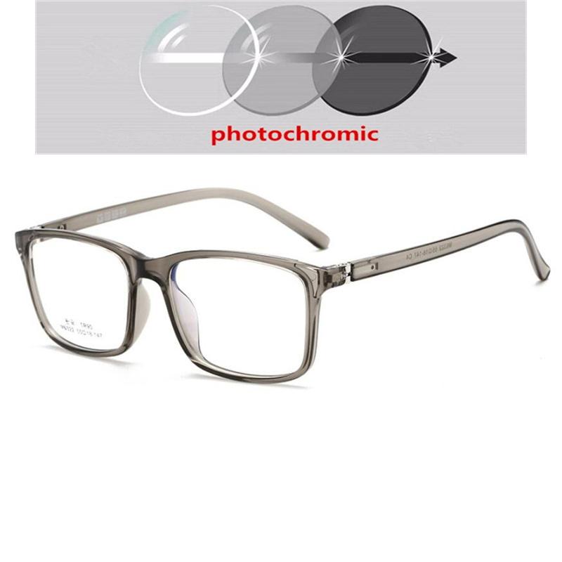 Big Frame Square Myopia Eyewear Female Male Stylish Anti-blue Light TR90 Okulary Korekcyjne 0 -0.5 -0.75 -1.0 Up To -6.0