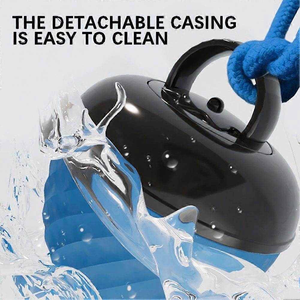 Rechargeable Interactive Dog Ball - Electric Moving & Rolling Toy with Rope, Random-Path Fun for Small Dogs