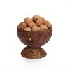 1PC Hollow Pattern Coconut Shell Stemware Dessert Bowl Nut Bowl Snack Bowl Coconut Shell Tableware Stemware Storage Tray Table Decoration Candlestick