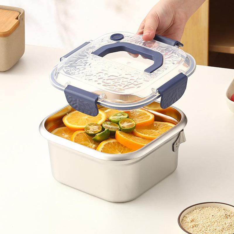 Deep Fryer Pot Stainless Steel Frying Pan Oil Saving Square Deep Frying Pan With Basket And Handle Versatile Deep Fryer With Lid