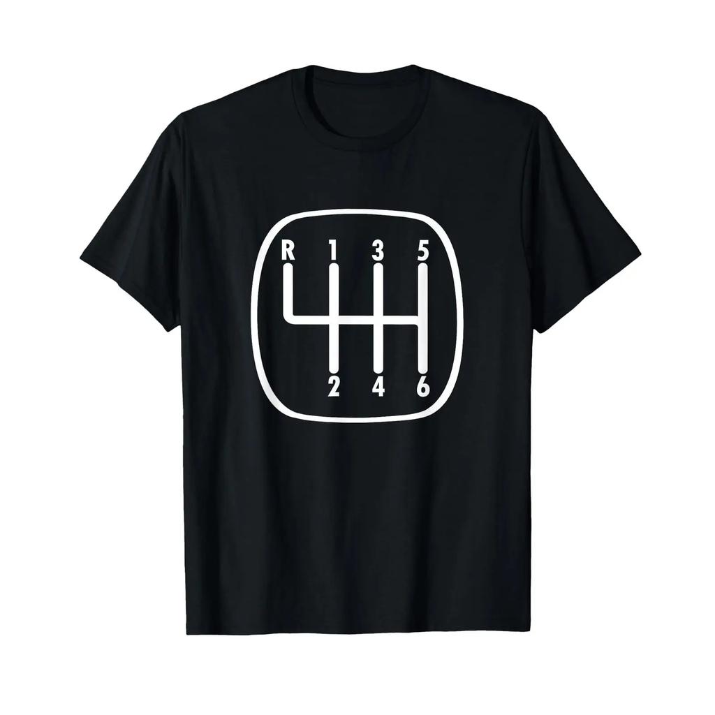 Car Lovers 6 Speed Unisexual Shift Knob T Shirt Vintage Homme Graphic Casual Unisex Stretched Designer Clothes Breathable