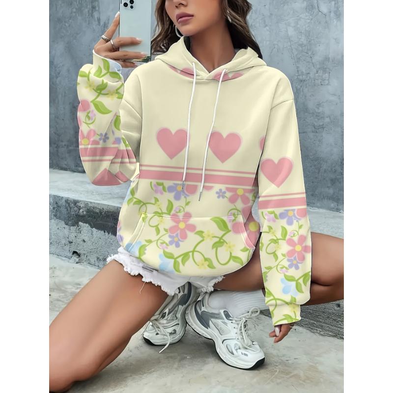 Fashion Women's Hooded Sweater 3D Printing Color Printing Casual Hooded Sweater