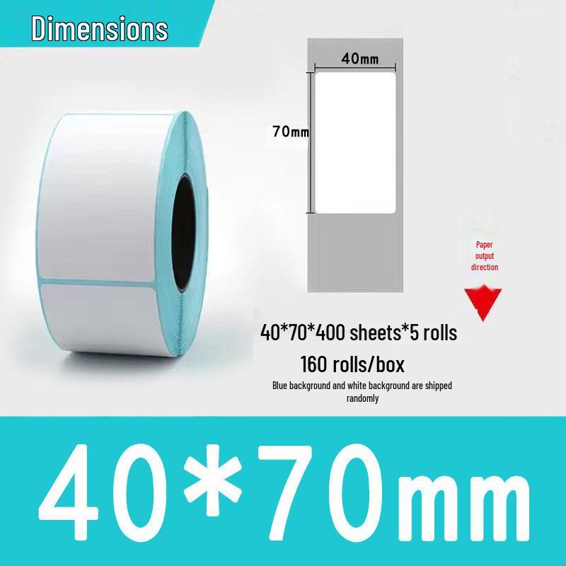 Three-Proof Thermal Label Paper 100x100mm & 70x20mm - Customizable for Label Printing