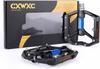 CXWXC Aluminum Platform Bicycle Pedals with Pins and Reflectors, Machined