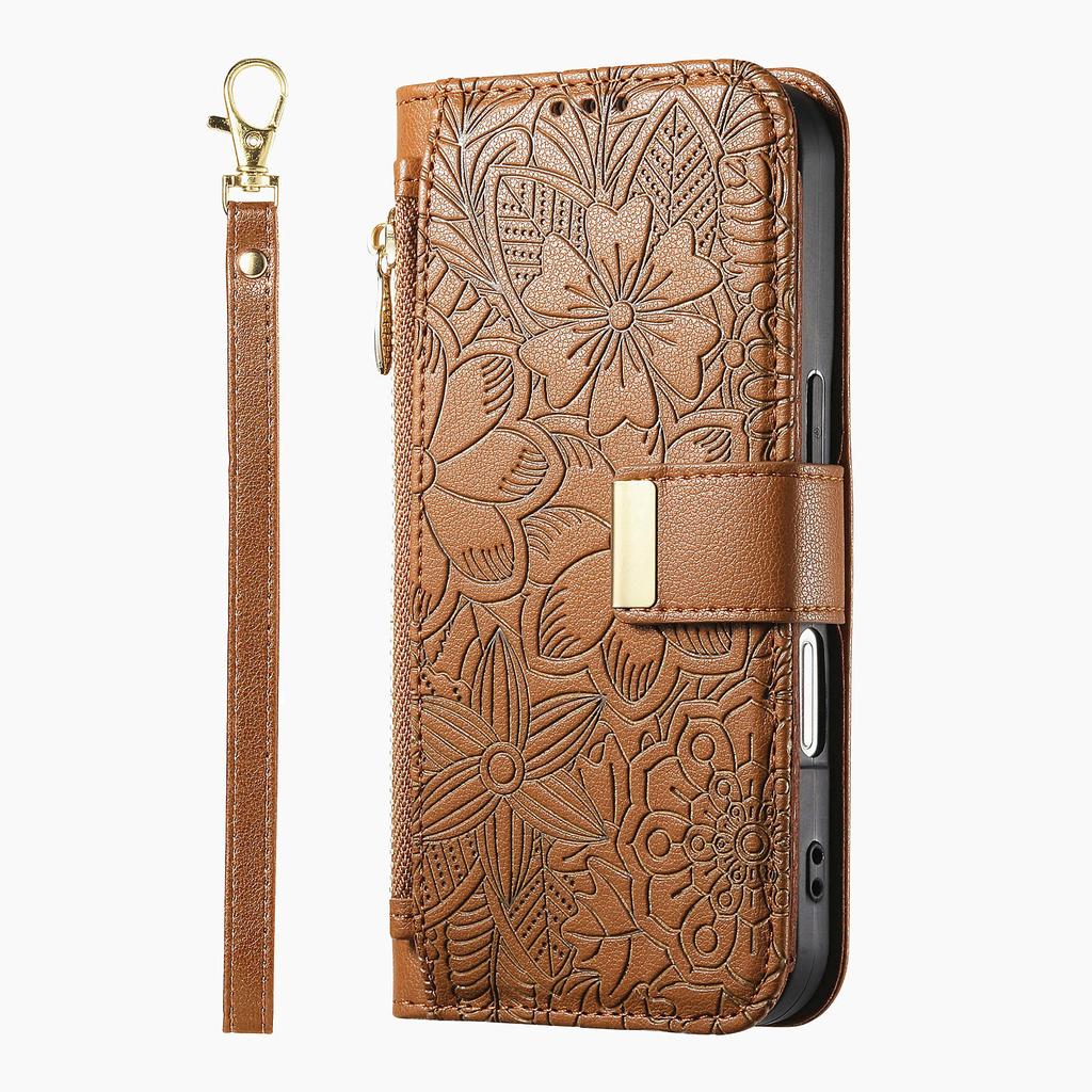 PU Leather Zipper Crossbody Flip Wallet Card Slot Phone Case for Xiaomi MI 17 Ultra 15T Pro 14T 13T 11 LITE Wrist Strap Cover